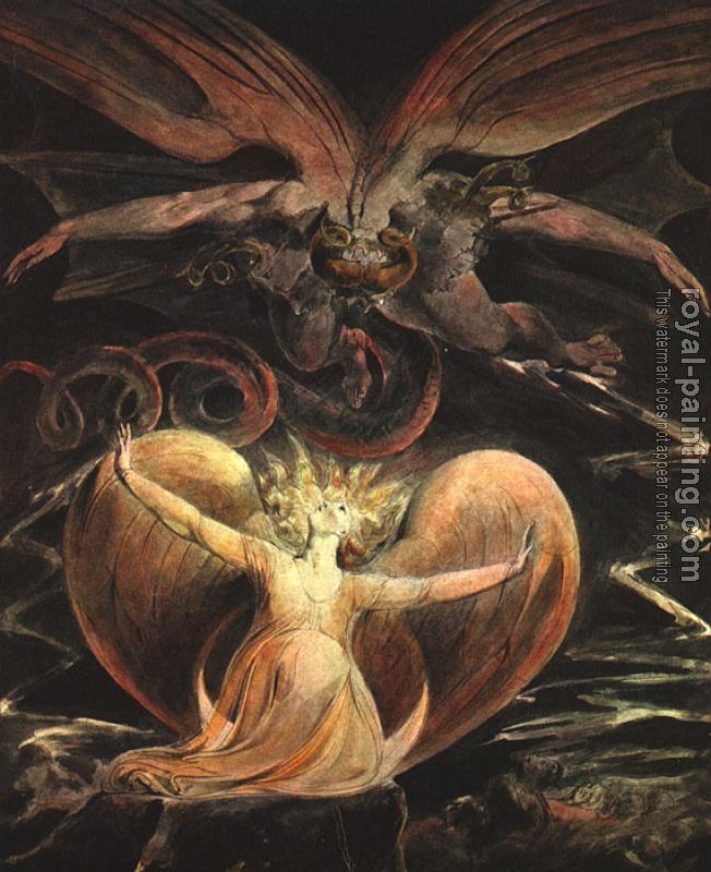 William Blake : The Great Red Dragon and the Woman Clothed with the Sun